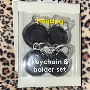 Heyday Black Keychain & Holder Set for Pets